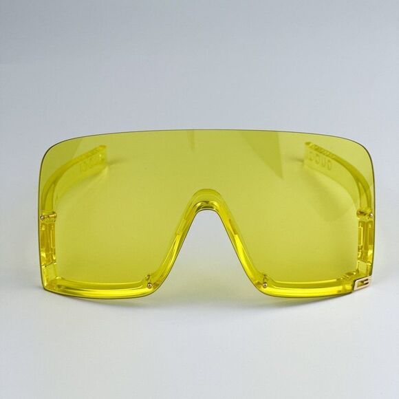 NEW Gucci GG1631S 009 Yellow Shield Unisex Sunglasses GG 1631S - Picture 4 of 11